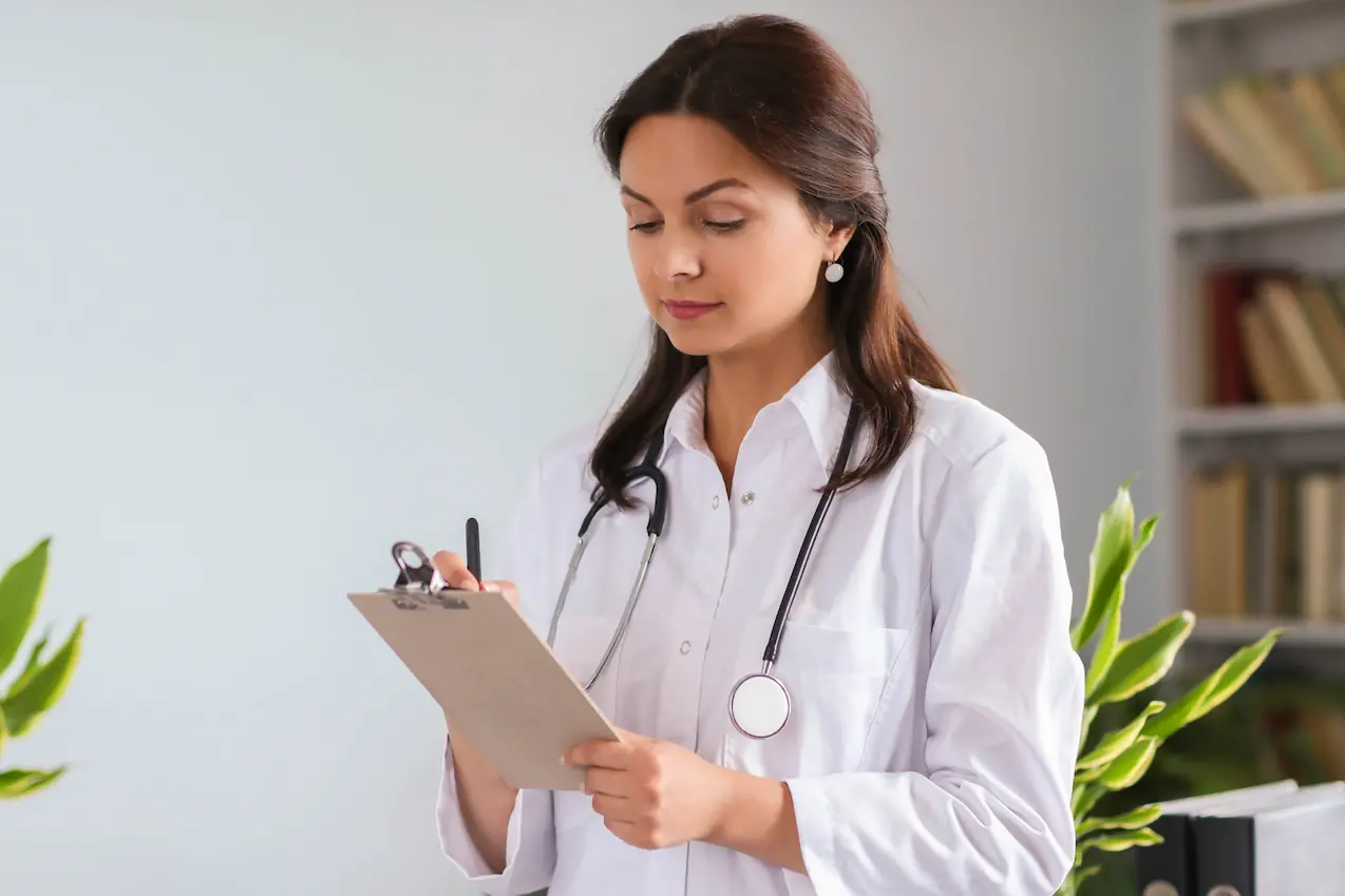 doctor writing image