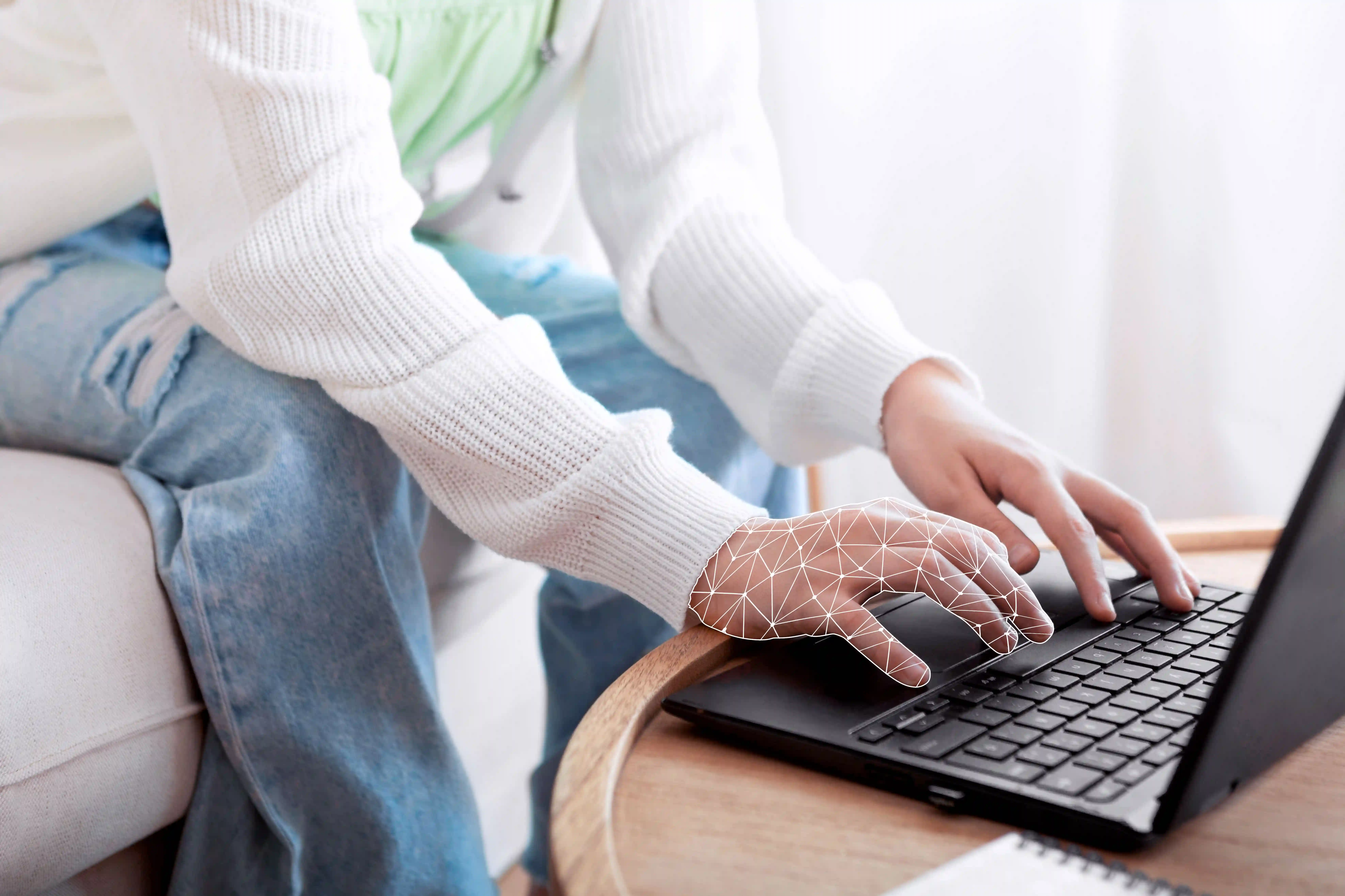 laptop typing image